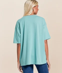 Billabong In The Balance Overized T-Shirt Misty Blue Discount