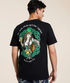 Graphic T-Shirts | Sullen In The Pub T-Shirt Black