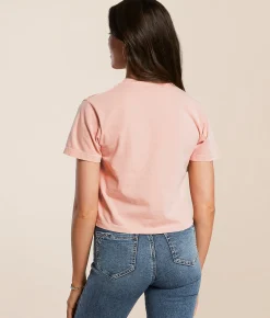 Tops | Kimes Ranch Invitation Cropped T-Shirt Peach
