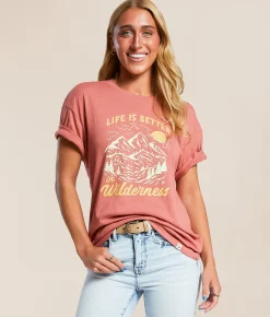 Tops | LIV Outdoor In Wilderness T-Shirt Dusty Cedar