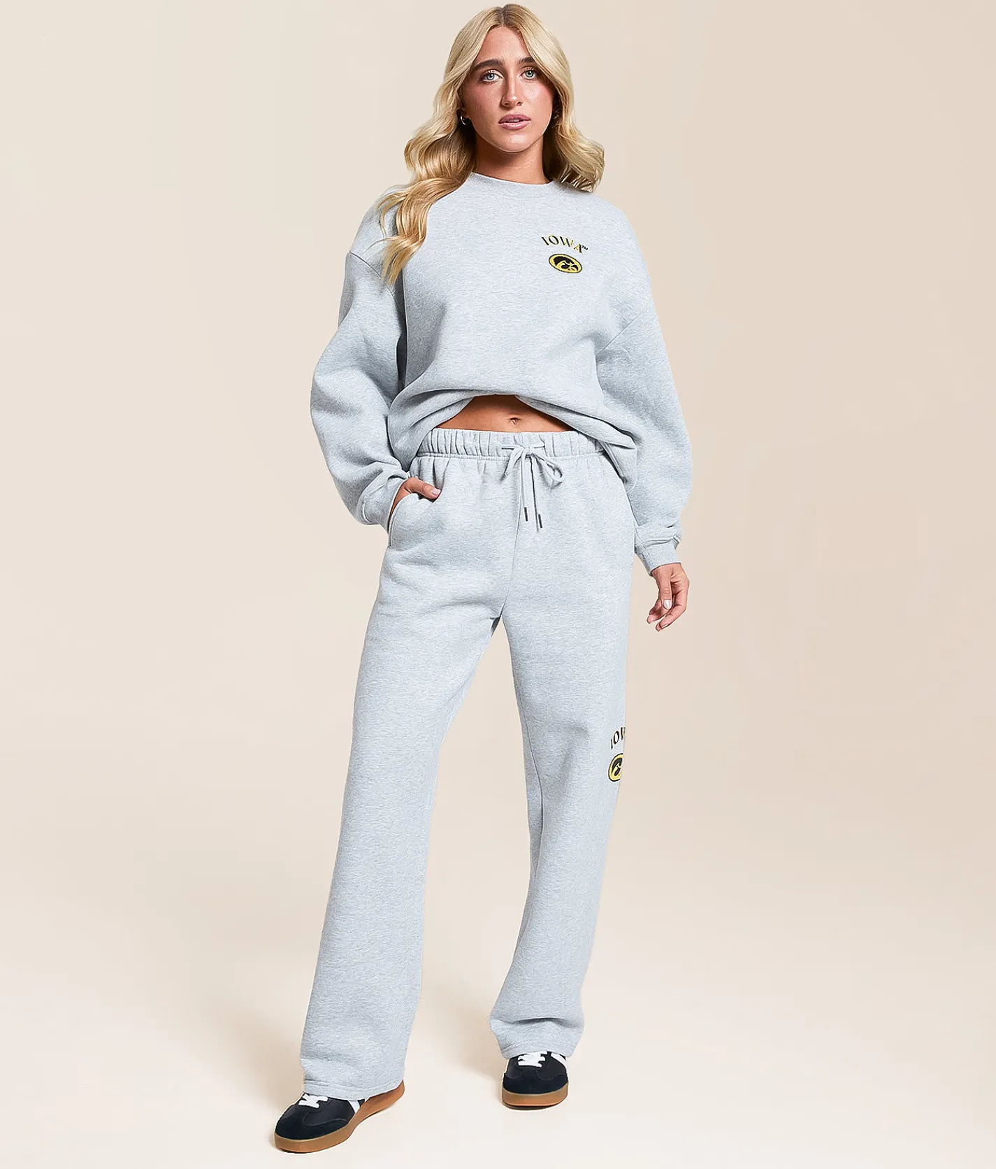 Bottoms|Activewear | HYPE AND VICE Iowa Hawkeyes Sweatpant Heather Grey
