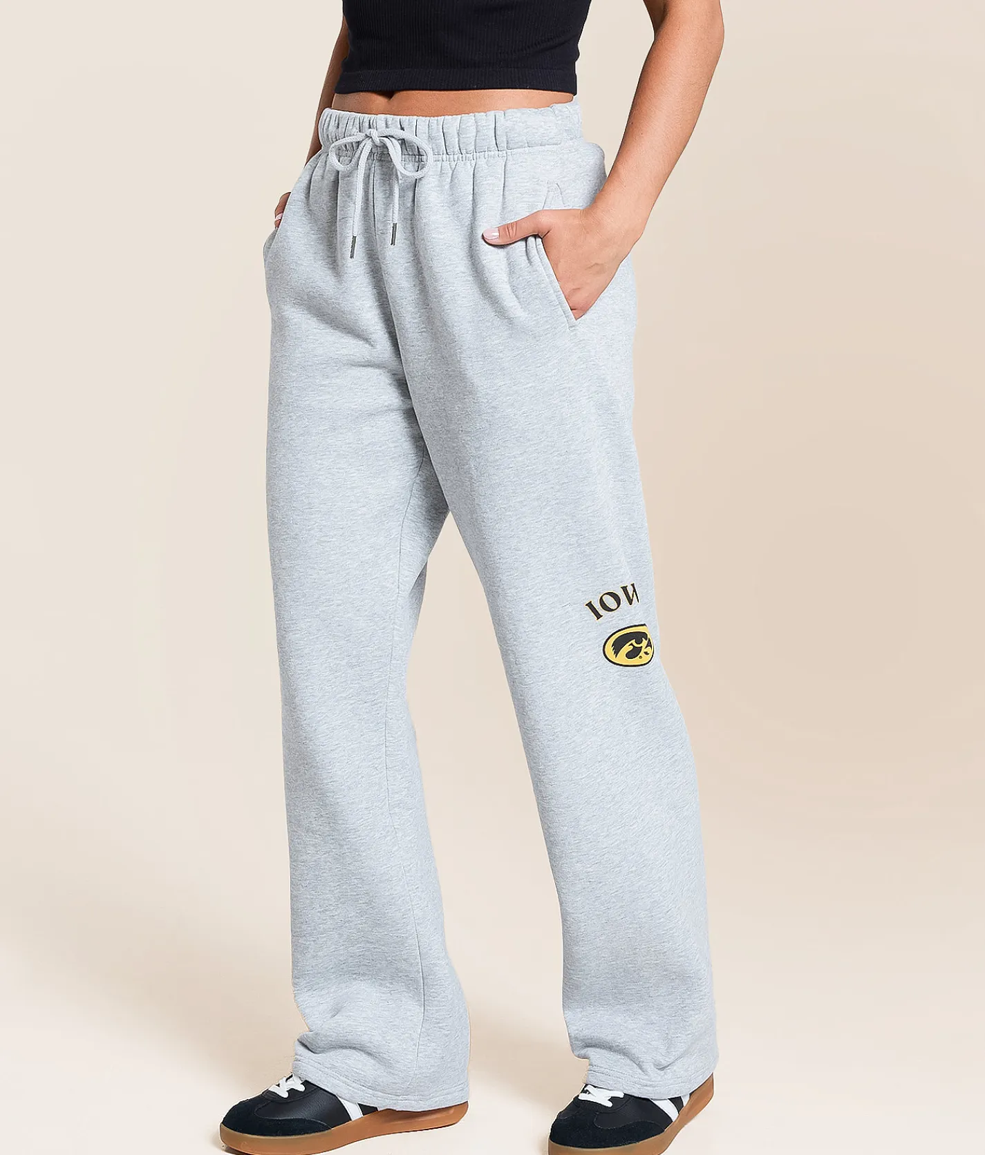 Bottoms|Activewear | HYPE AND VICE Iowa Hawkeyes Sweatpant Heather Grey