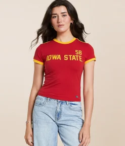 Tops | HYPE AND VICE Iowa State Cyclones Baby Cropped T-Shirt Cardinal