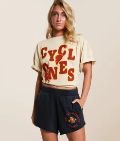 Gameday SOCIAL® Iowa State Cyclones Oversized T-Shirt Oatmeal Sale
