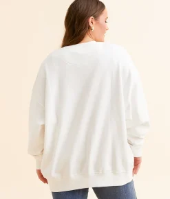 Gameday SOCIAL® Iowa State Oversized Pullover White Best