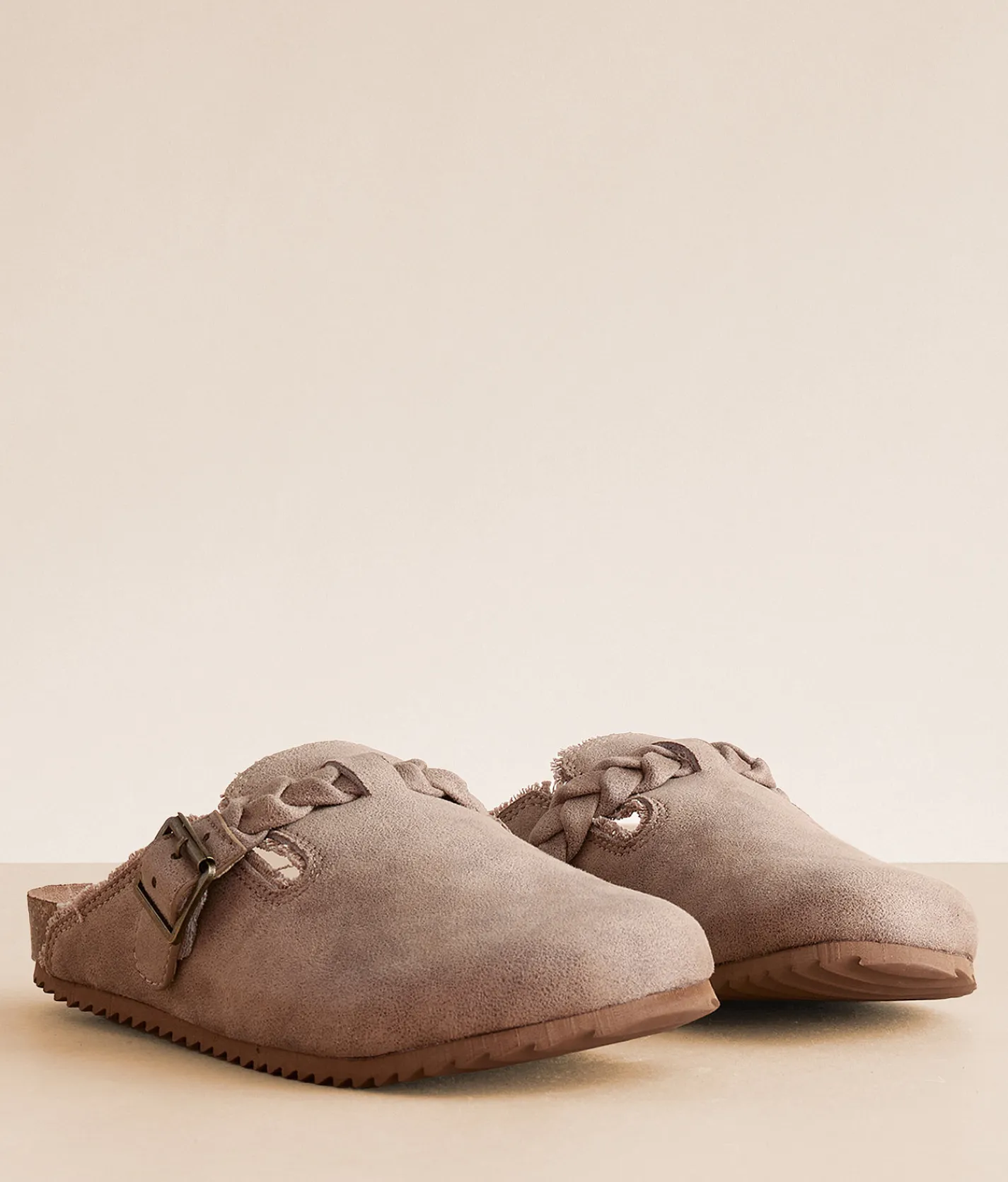Shoes | Very G Iris Braided Strap Mule Shoe Beige