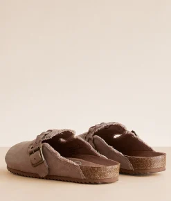 Shoes | Very G Iris Braided Strap Mule Shoe Beige