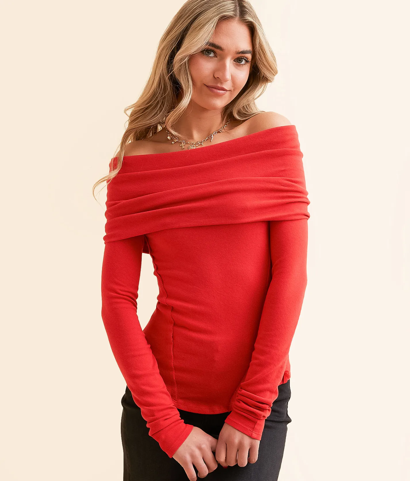 Free People Iris Off The Shoulder Top Chocolate Fondant Online