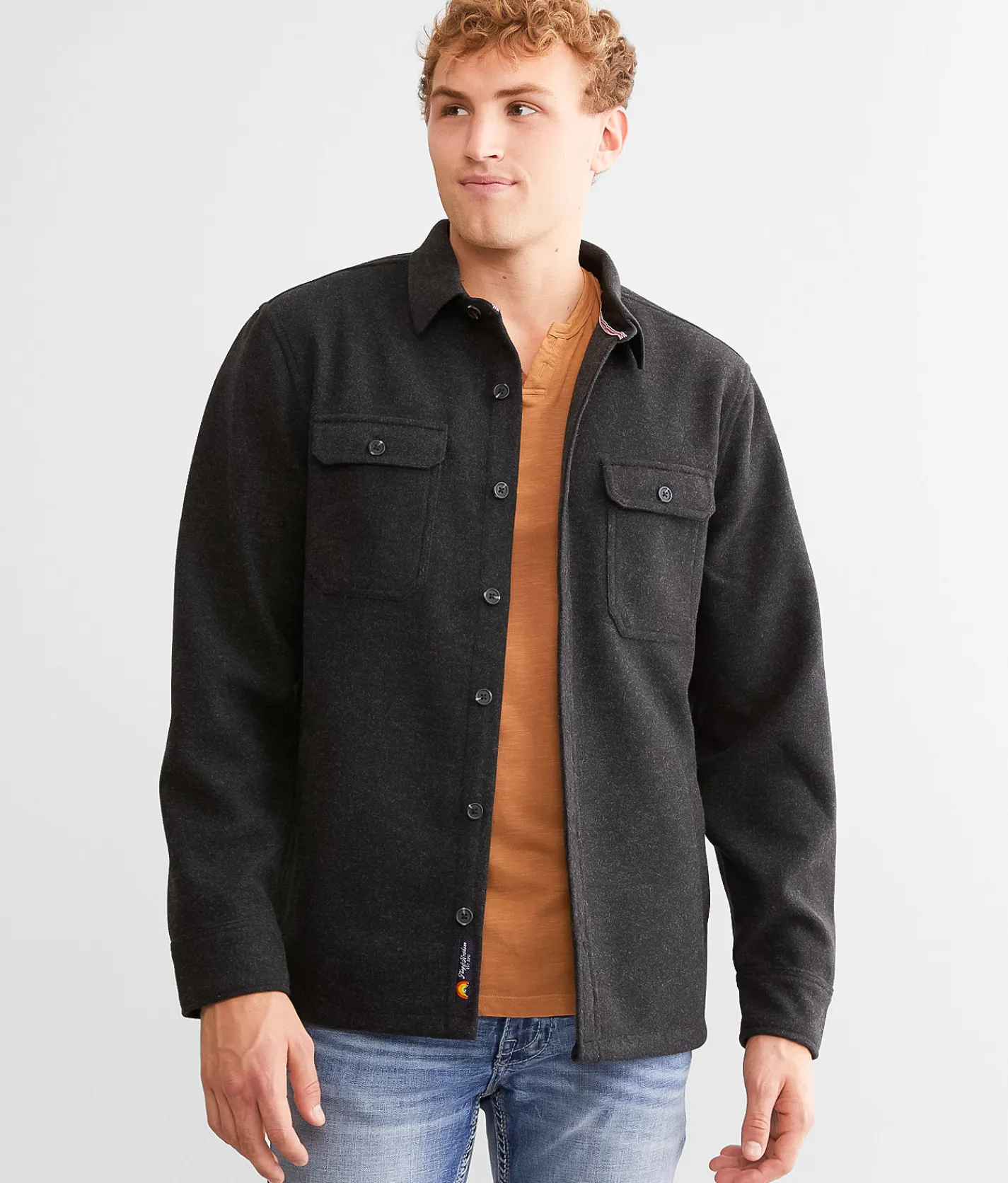 Coats & Jackets | Flag & Anthem Irwin Flannel Shacket Charcoal