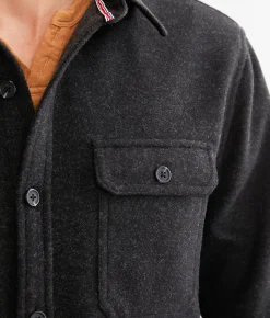 Coats & Jackets | Flag & Anthem Irwin Flannel Shacket Charcoal