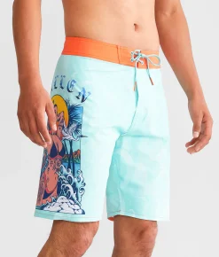 Sullen Island Escape Stretch Boardshort Plume New