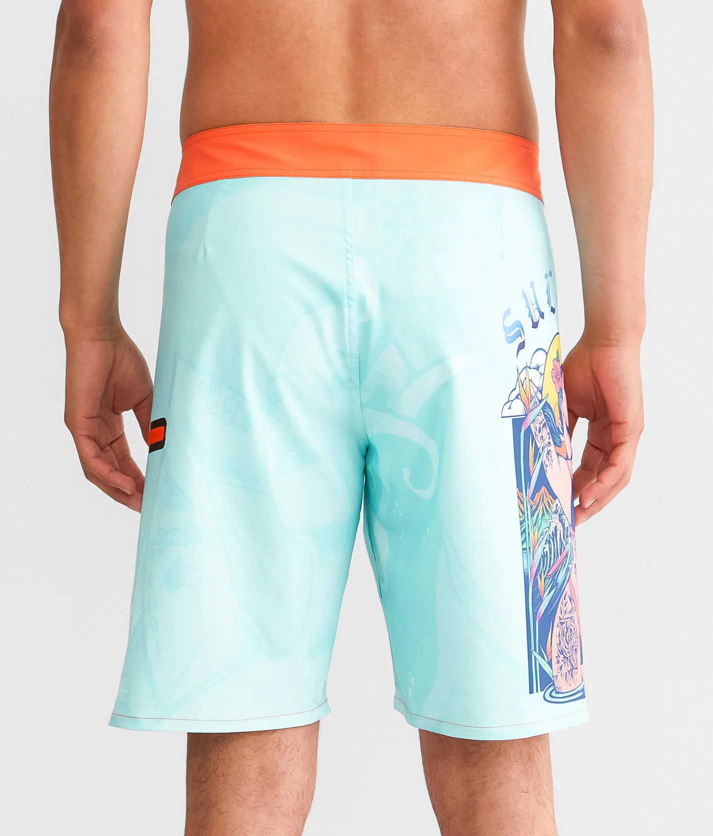 Sullen Island Escape Stretch Boardshort Plume New