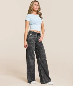 Jeans|Bottoms | Rock Revival Isolde Wide Leg Stretch Jean Isolde UW202