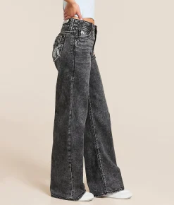 Jeans|Bottoms | Rock Revival Isolde Wide Leg Stretch Jean Isolde UW202