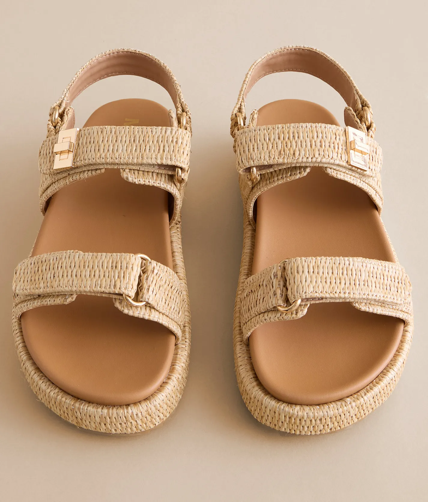 Mia Issla Raffia Sandal Natural Hot