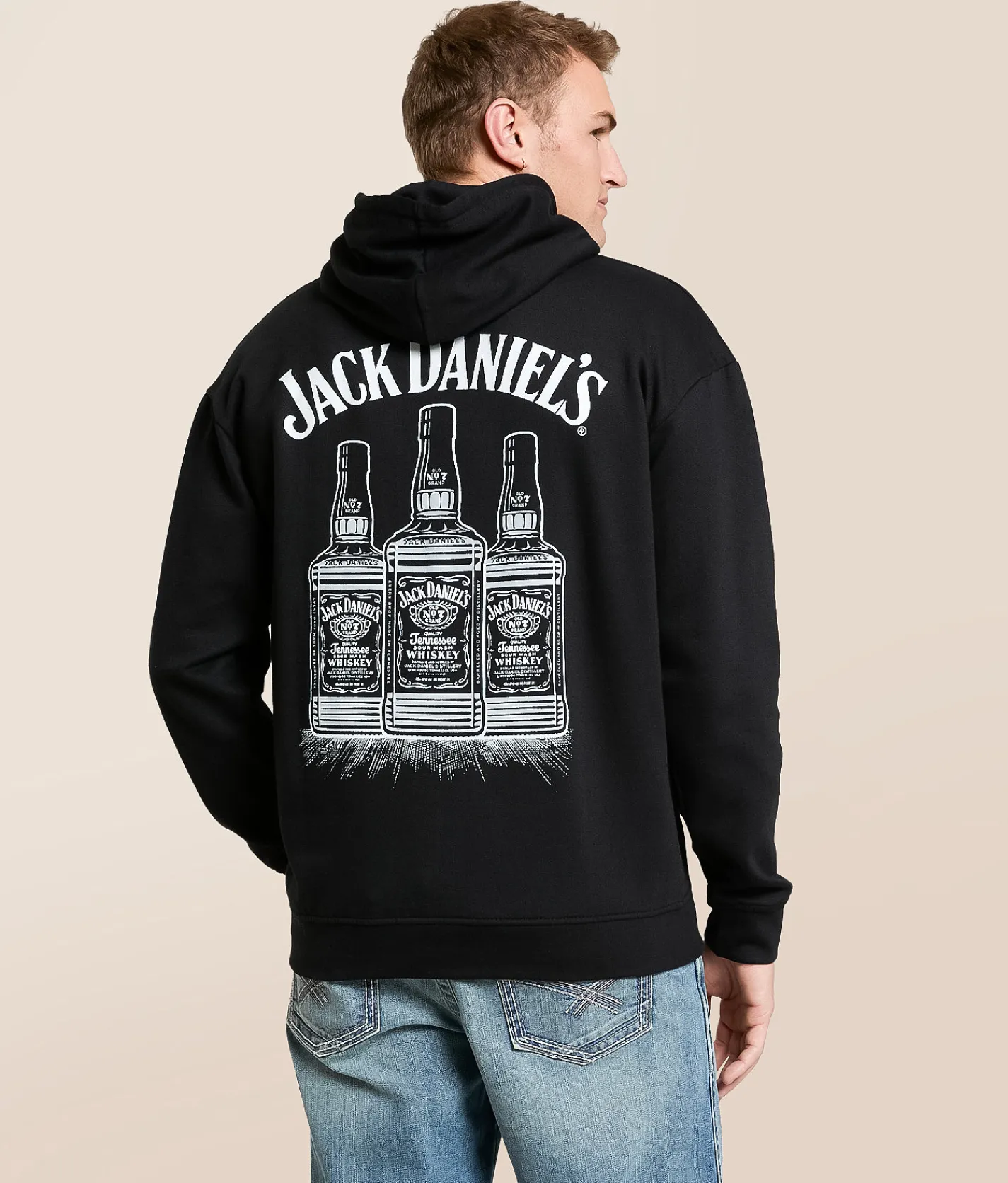 Tops | Changes Jack Daniel's Old No. 7 Hooded Sweatshirt Black