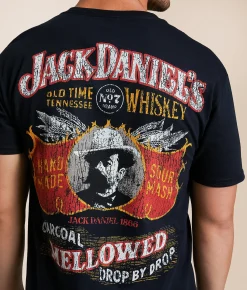 Changes Jack Daniel's Profile Vintage T-Shirt Black