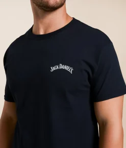 Changes Jack Daniel's Profile Vintage T-Shirt Black