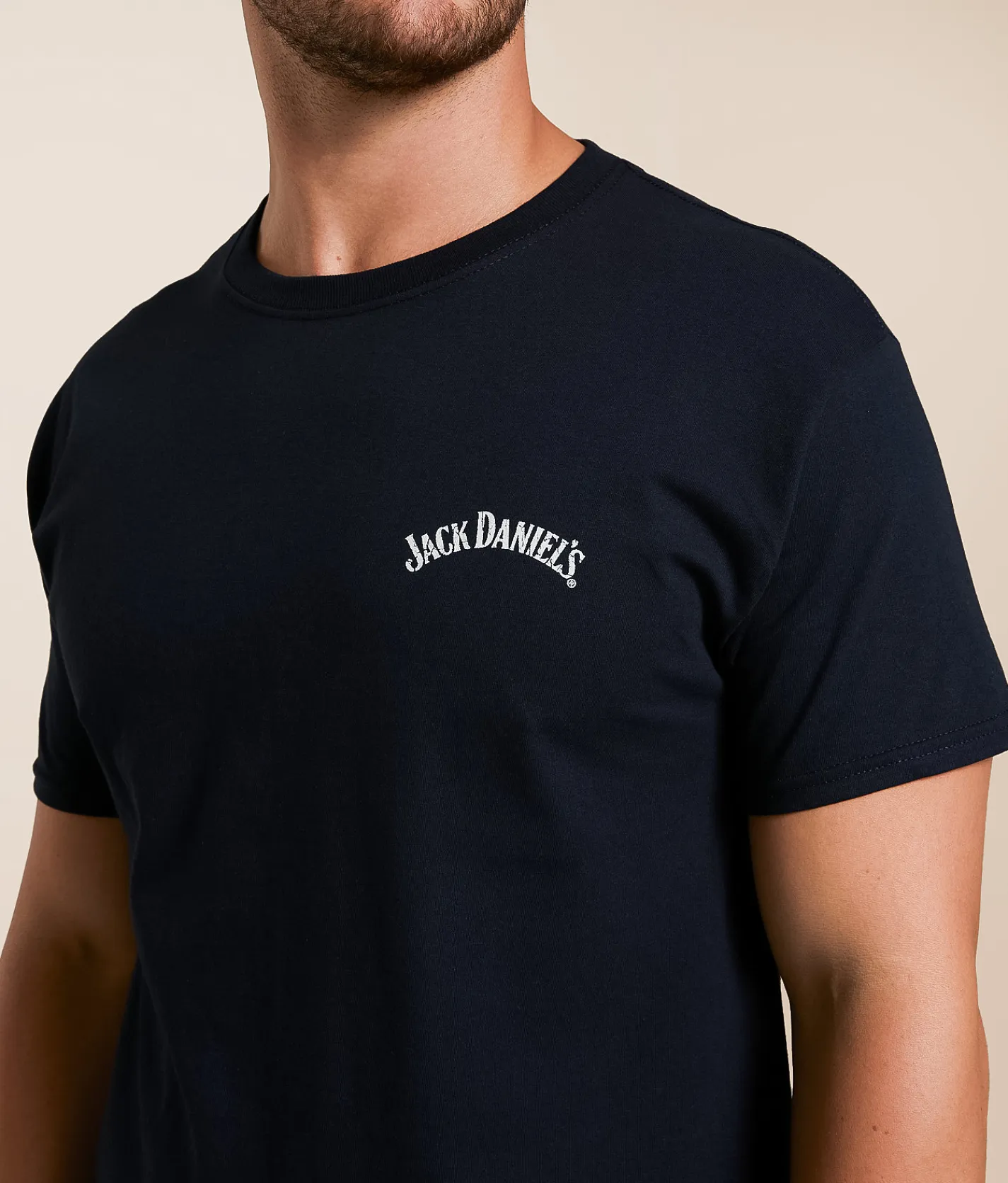 Changes Jack Daniel's Profile Vintage T-Shirt Black
