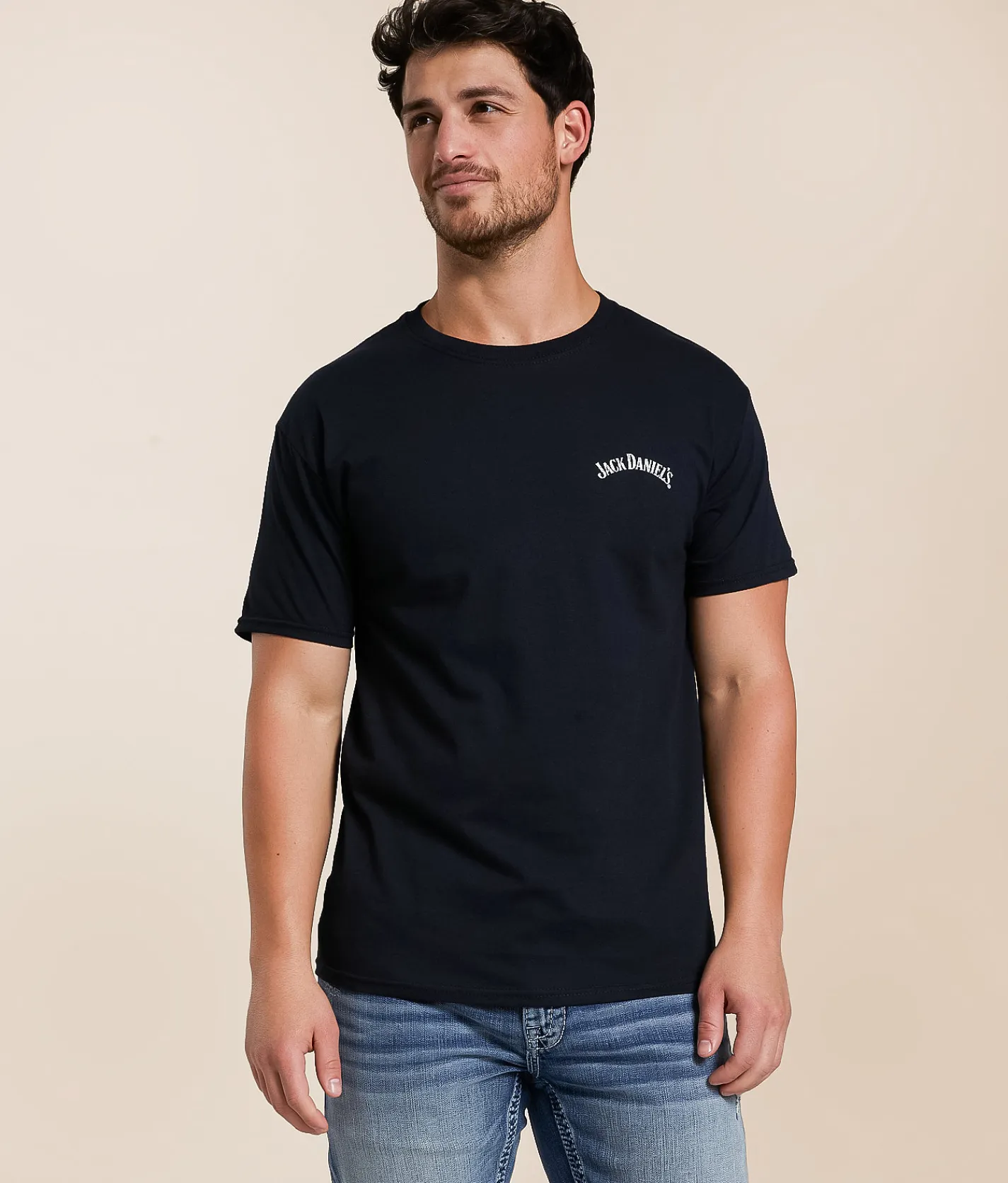 Changes Jack Daniel's Profile Vintage T-Shirt Black