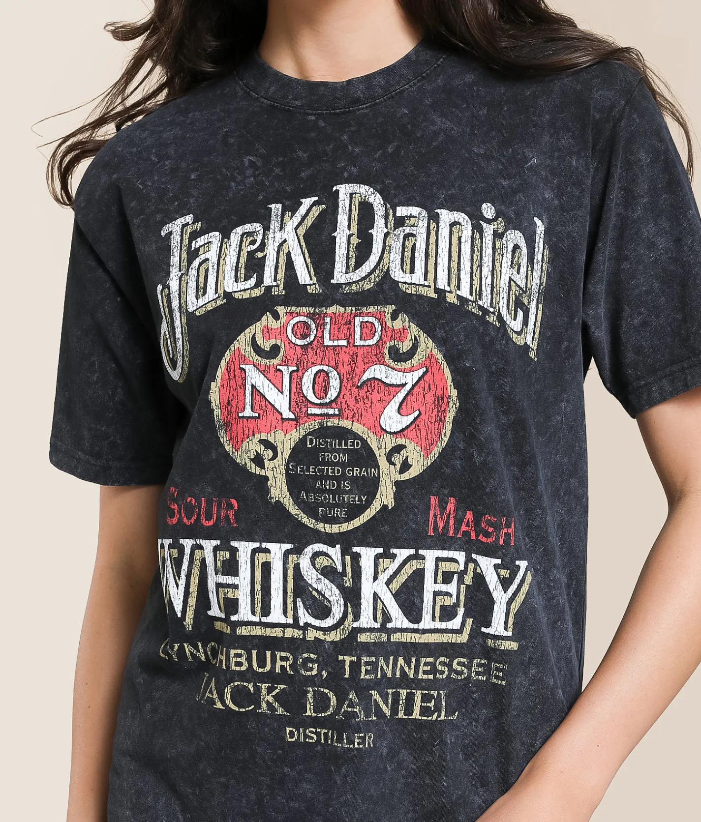 Changes Jack Daniel's Tennessee Whiskey T-Shirt Washed Black Best