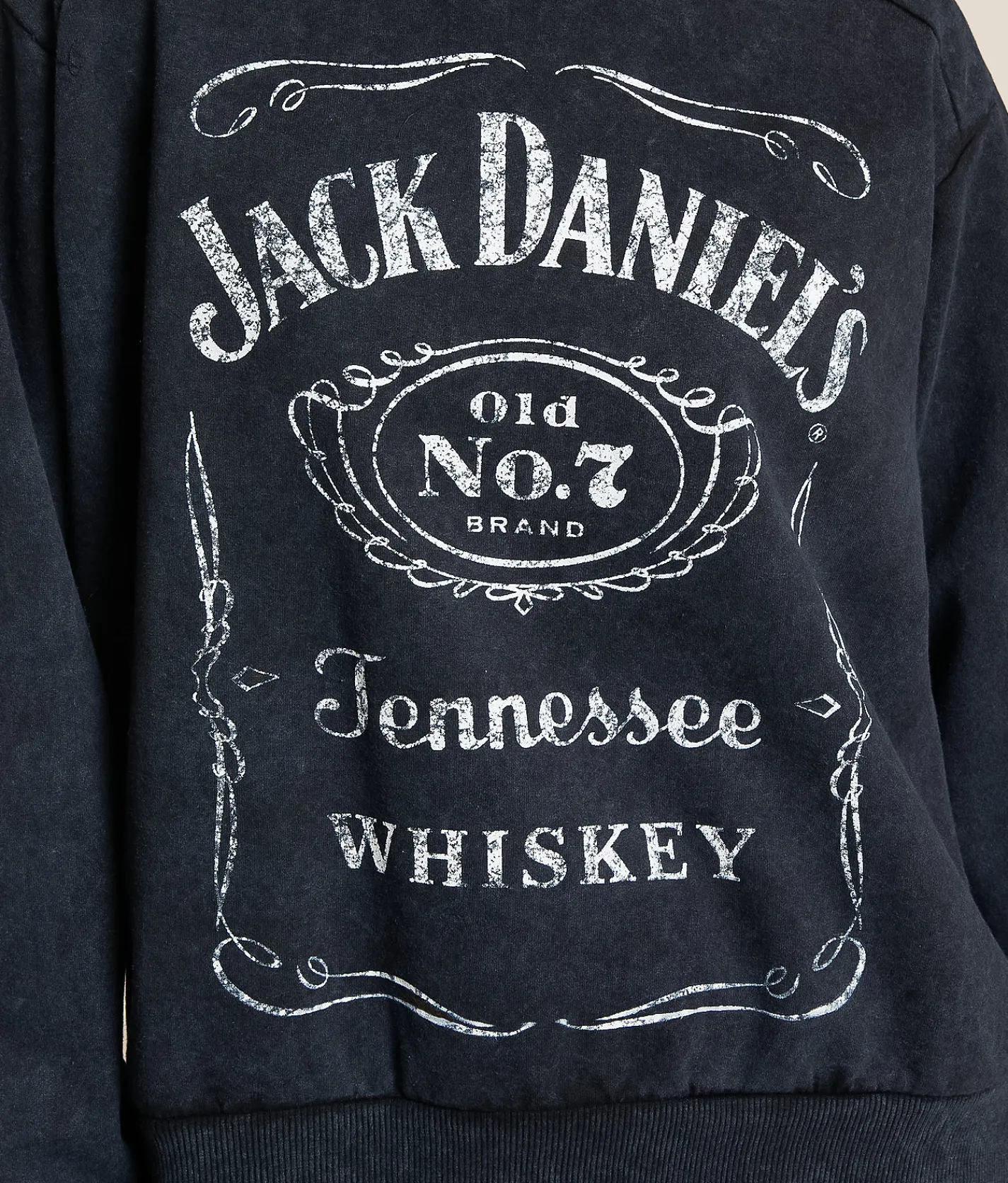 Changes Jack Daniel's Tennessee Whiskey Pullover Washed Black