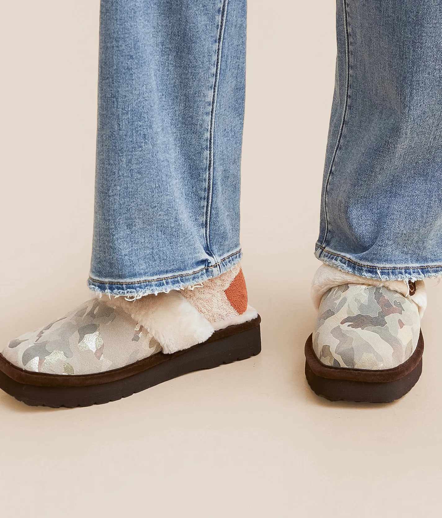 Ariat Jackie Exotic Camo Leather Slipper Camo Metallic Online