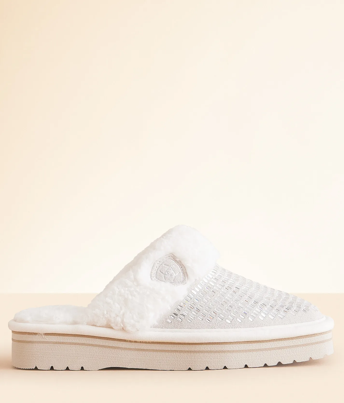 Shoes | Ariat Jackie Exotic Glitz Leather Slipper Dazzle Cream