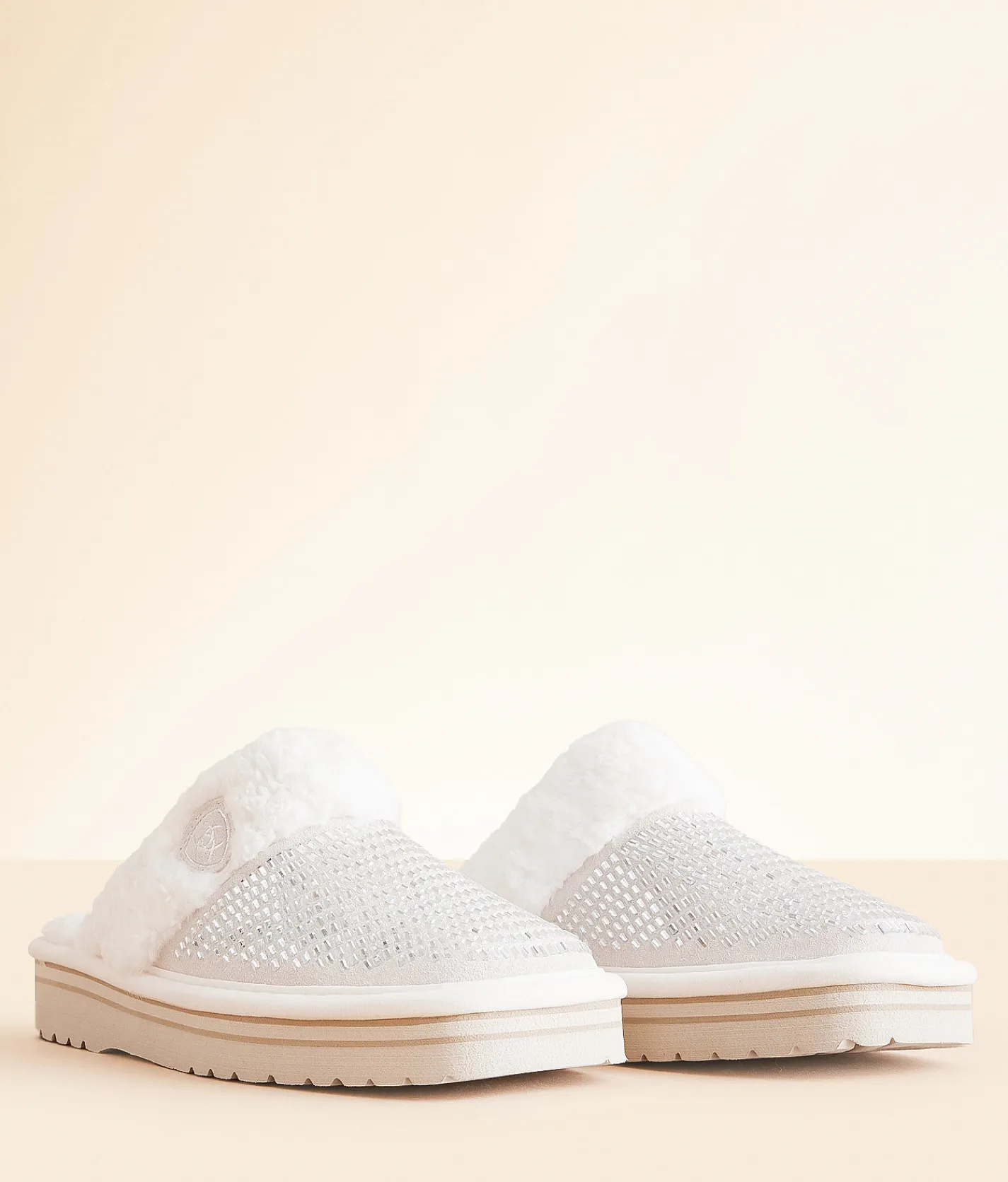 Shoes | Ariat Jackie Exotic Glitz Leather Slipper Dazzle Cream