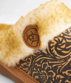 Ariat Jackie Leather Slipper Brown Hot