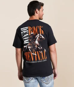 Rock Revival Jack T-Shirt Black Clearance