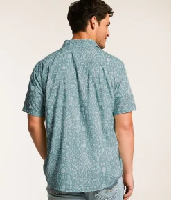 Tops | RVCA Jacobs Archive Shirt Blue Haze