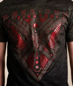 Tops|Graphic T-Shirts | American Fighter Jacobs T-Shirt Black Mass
