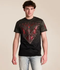 Tops|Graphic T-Shirts | American Fighter Jacobs T-Shirt Black Mass
