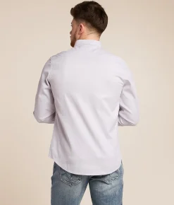 J.B. Holt Jacquard Embroidered Shirt Lavender Best