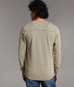 Tops | BKE Jacquard Henley Morel