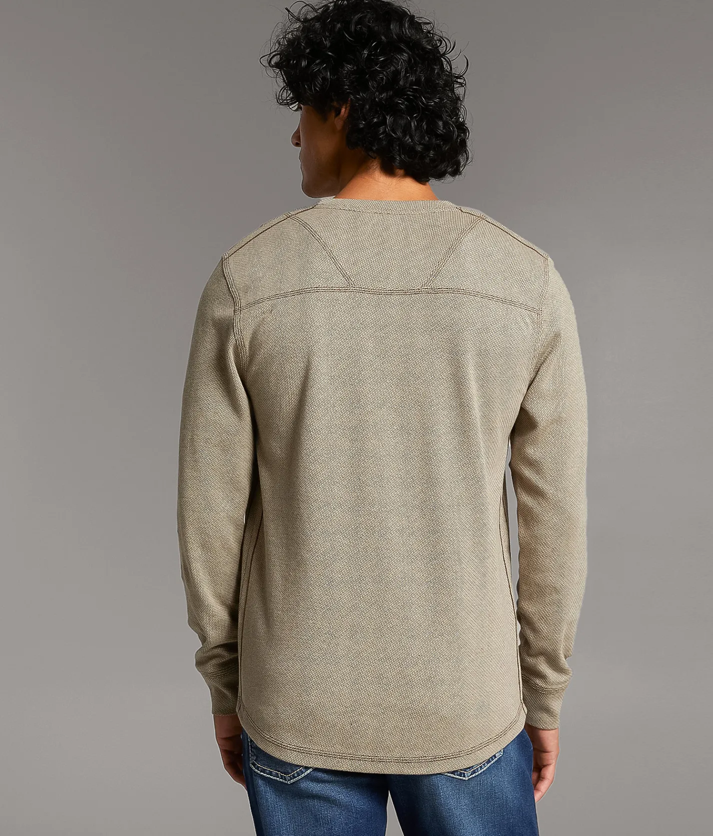 Tops | BKE Jacquard Henley Morel