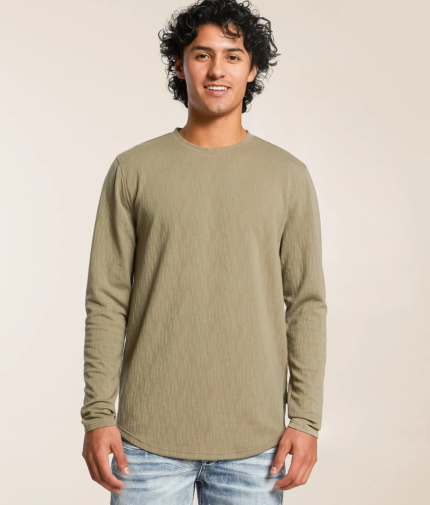 Nova Industries Jacquard T-Shirt Olive