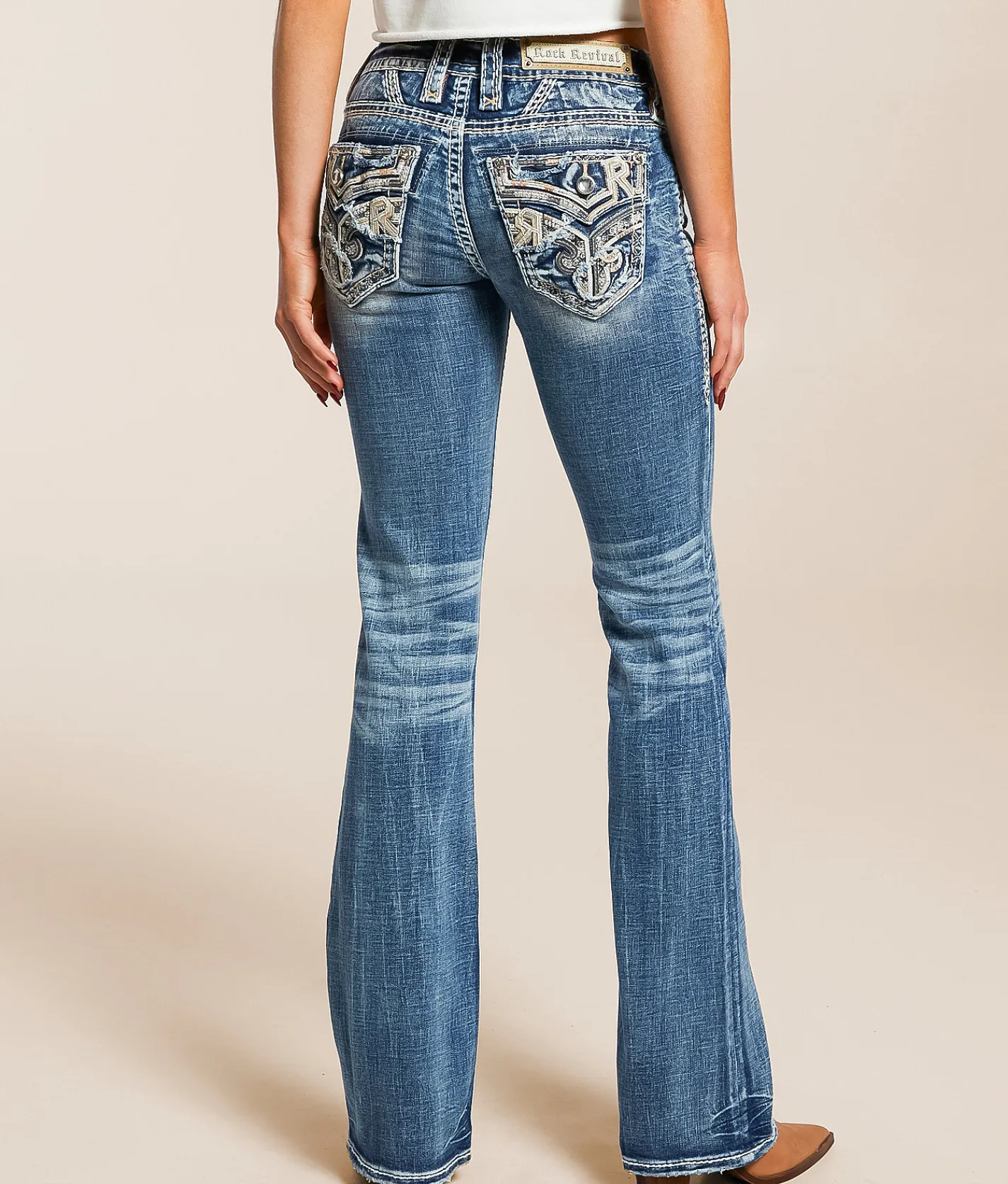 Jeans|Bottoms | Rock Revival Jacqulyn Low Rise Boot Stretch Jean Jacqulyn B201