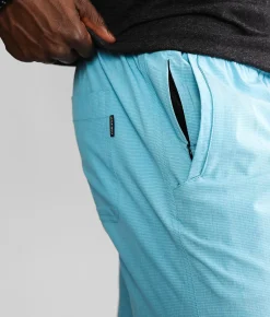 Bottoms|Shorts | Departwest Jaden Stretch Short Blue