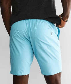Bottoms|Shorts | Departwest Jaden Stretch Short Blue
