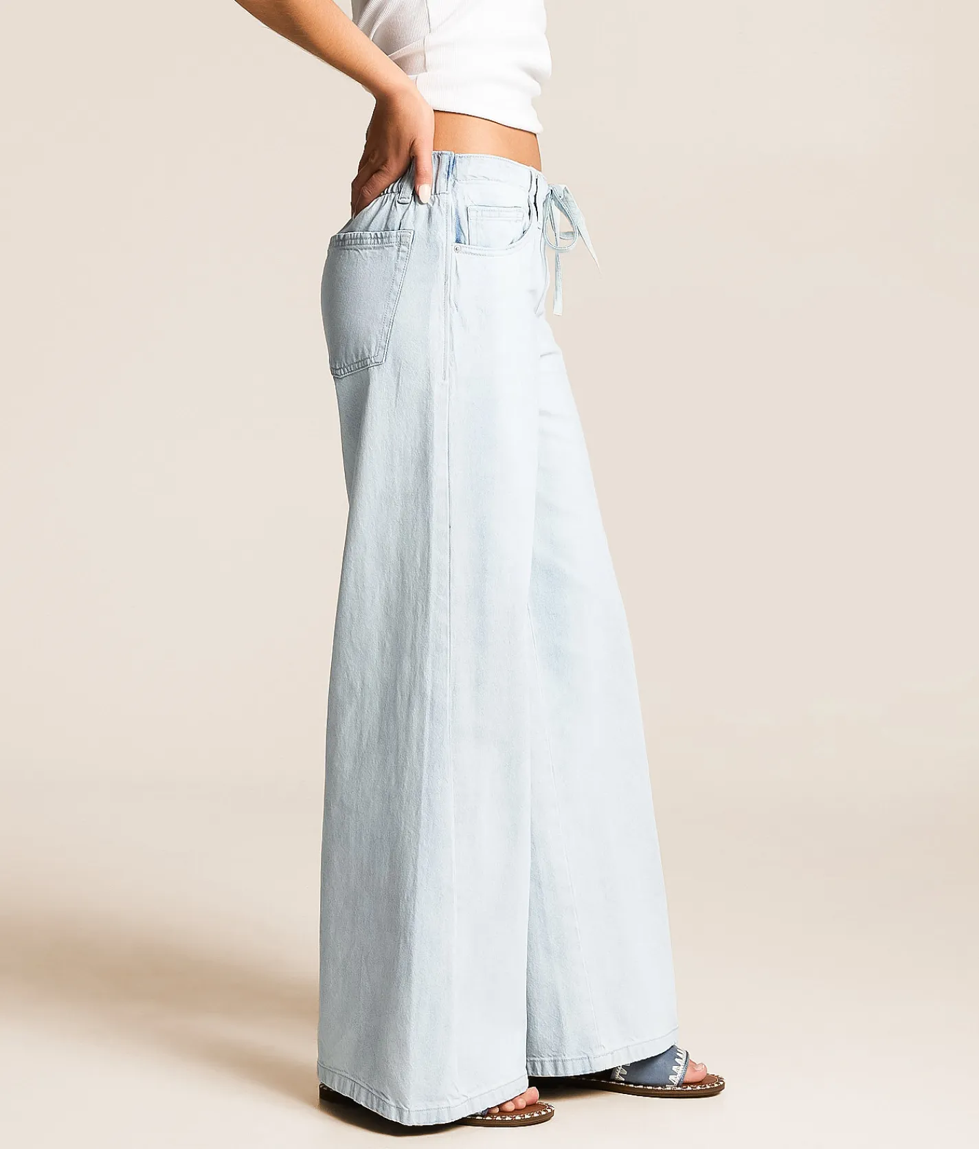 Billabong Jade Wide Leg Jean Blue Mist Best