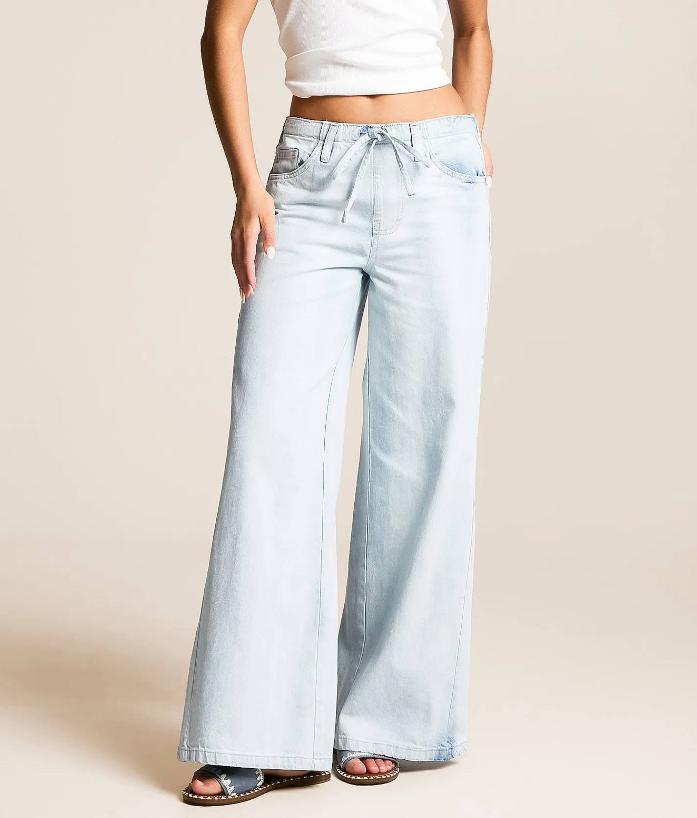 Billabong Jade Wide Leg Jean Blue Mist Best