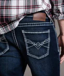 BKE Jake Straight Stretch Jean Feathers Clearance