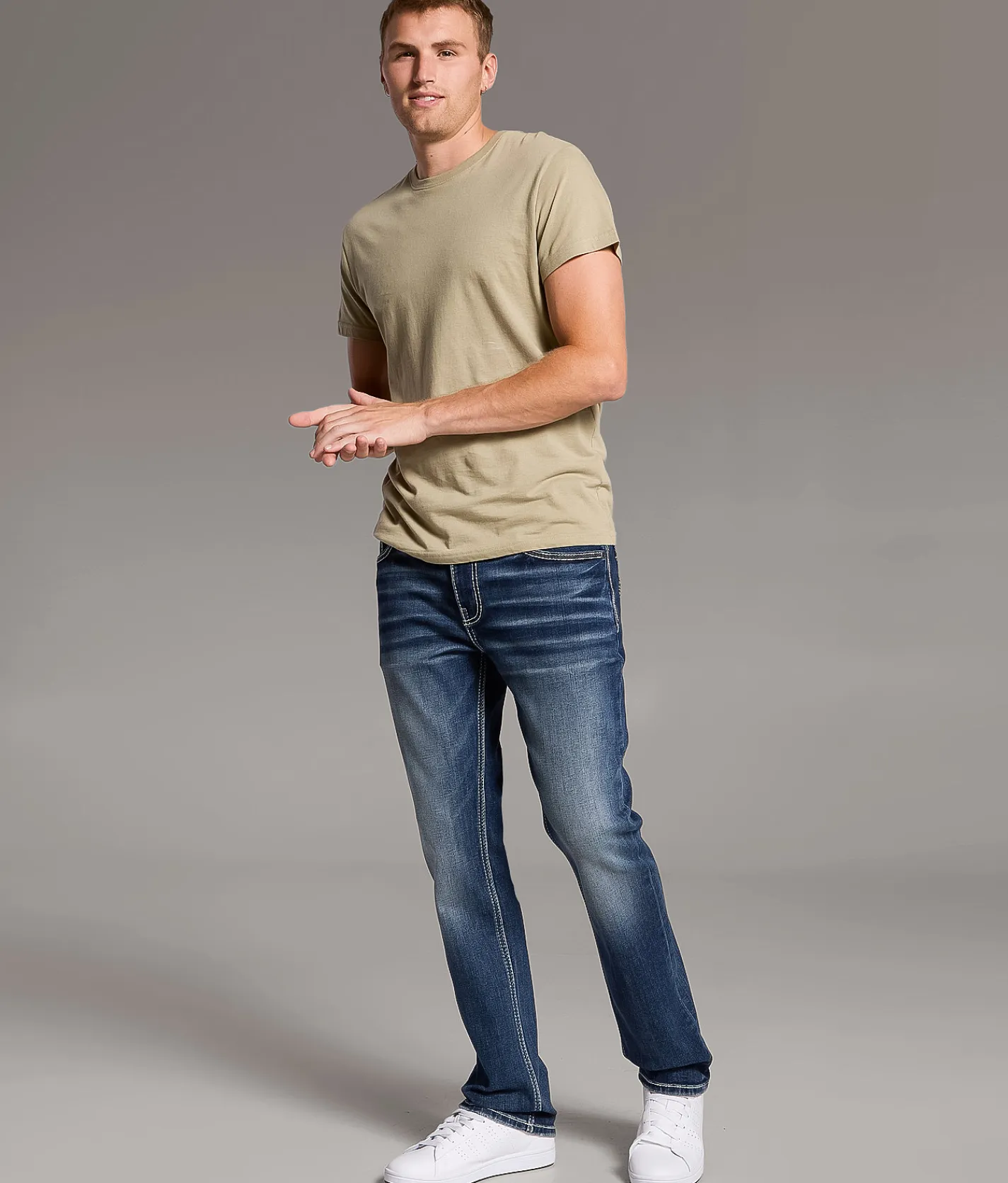 Bottoms | BKE Jake Straight Stretch Jean Elrond