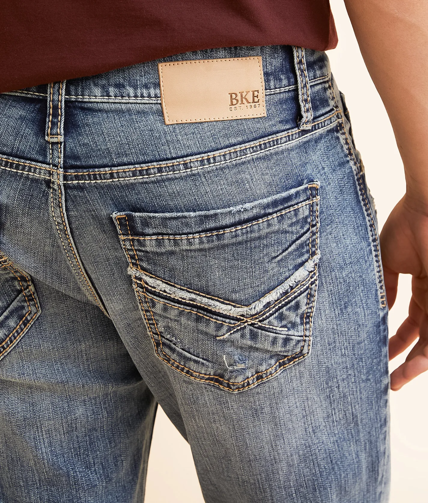 BKE Jake Straight Stretch Jean Jarrah Online