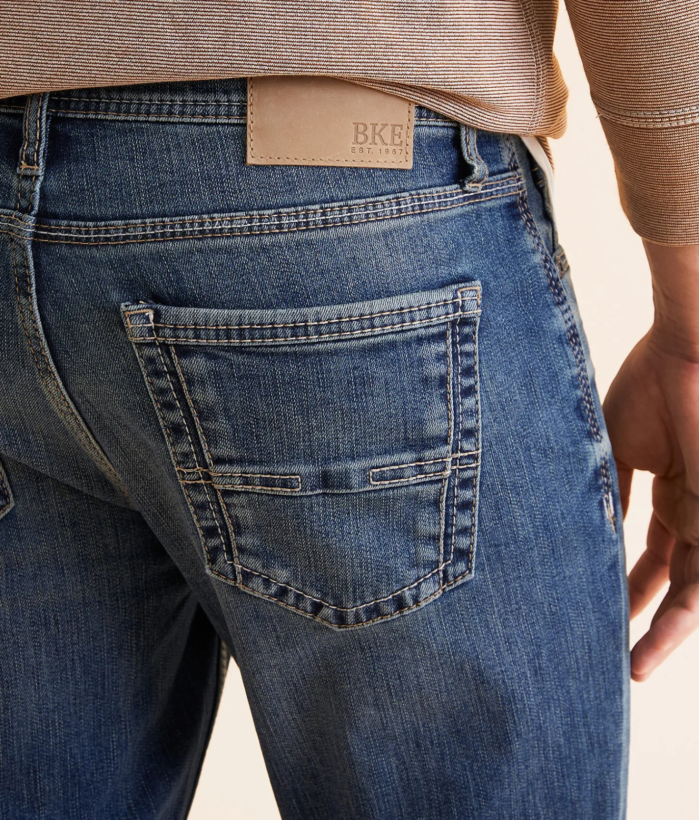 BKE Jake Straight Stretch Jean Wein Best