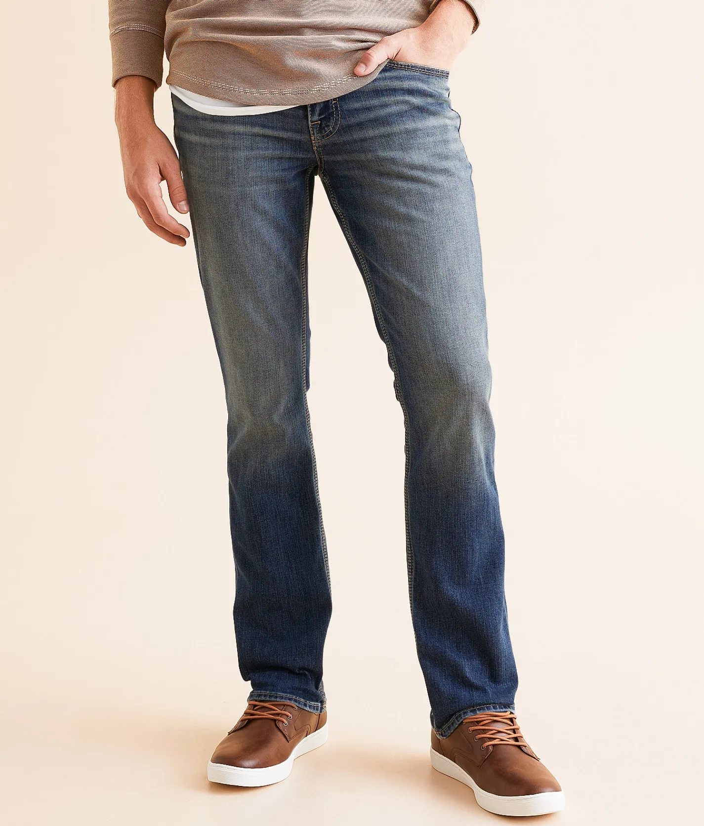 BKE Jake Straight Stretch Jean Wein Best