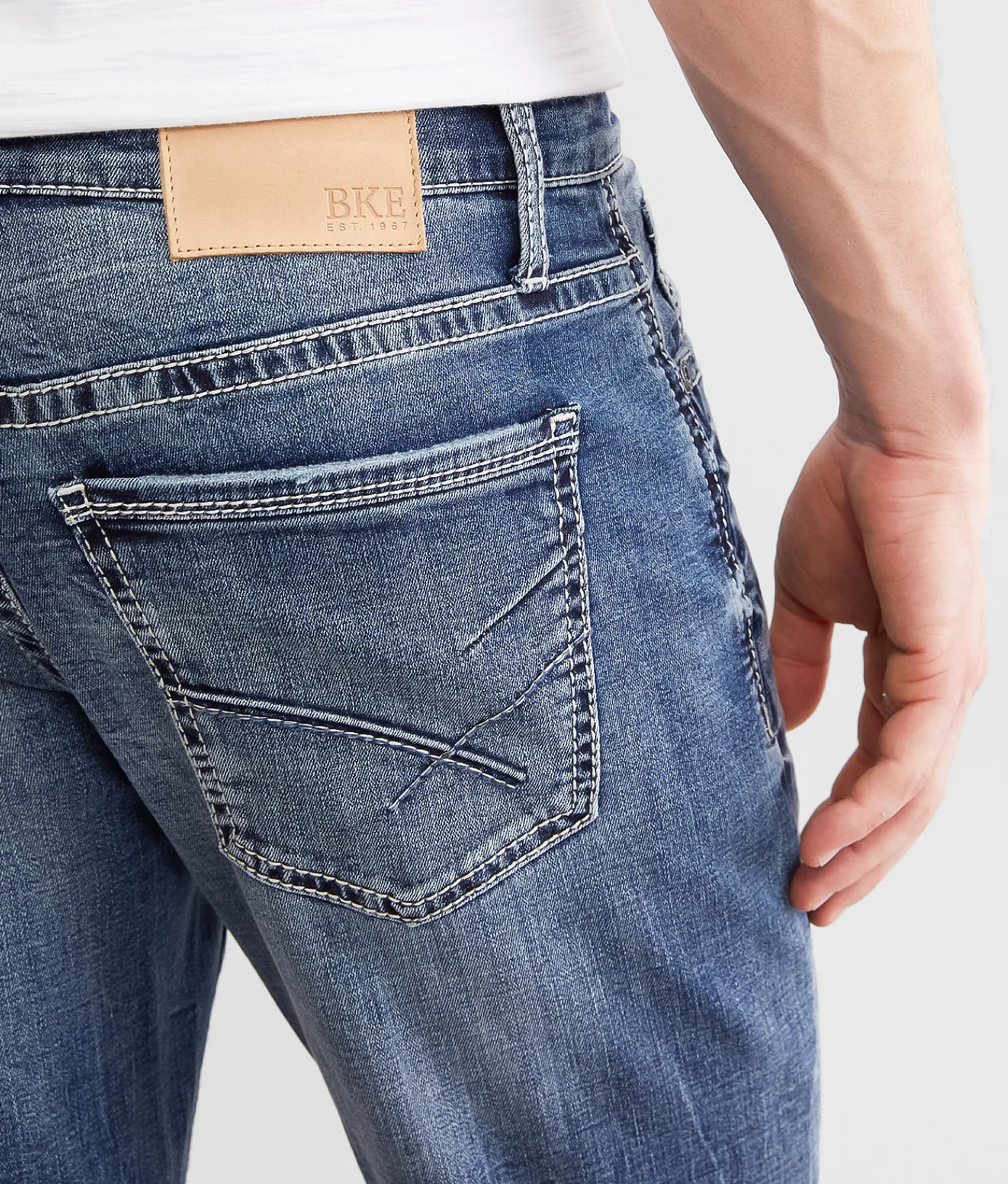 BKE Jake Straight Stretch Jean Fiori Hot