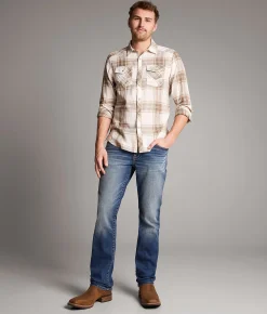 Bottoms|Bke Jeans | BKE Jake Straight Stretch Jean Rhubarb